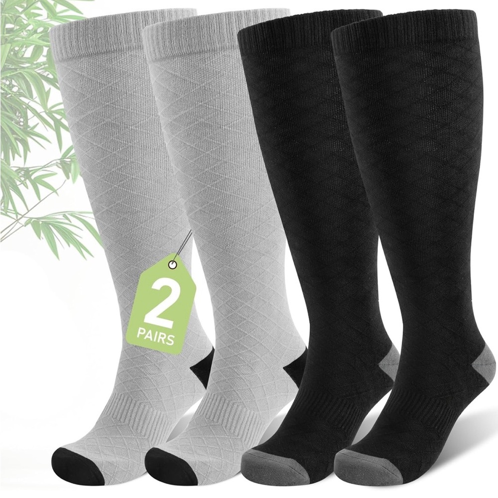 Wide Calf Compression Socks XL 2pack